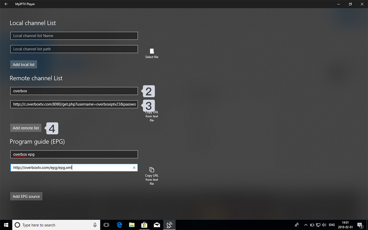 iptv on windows by myiptv player